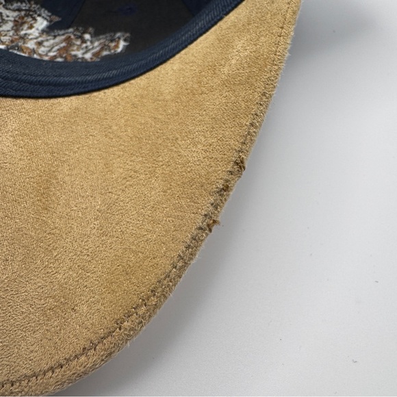 Budweiser Clydesdales Navy and Tan Horse Cap Vintage 90s Trucker Hat Beer - Picture 6 of 11